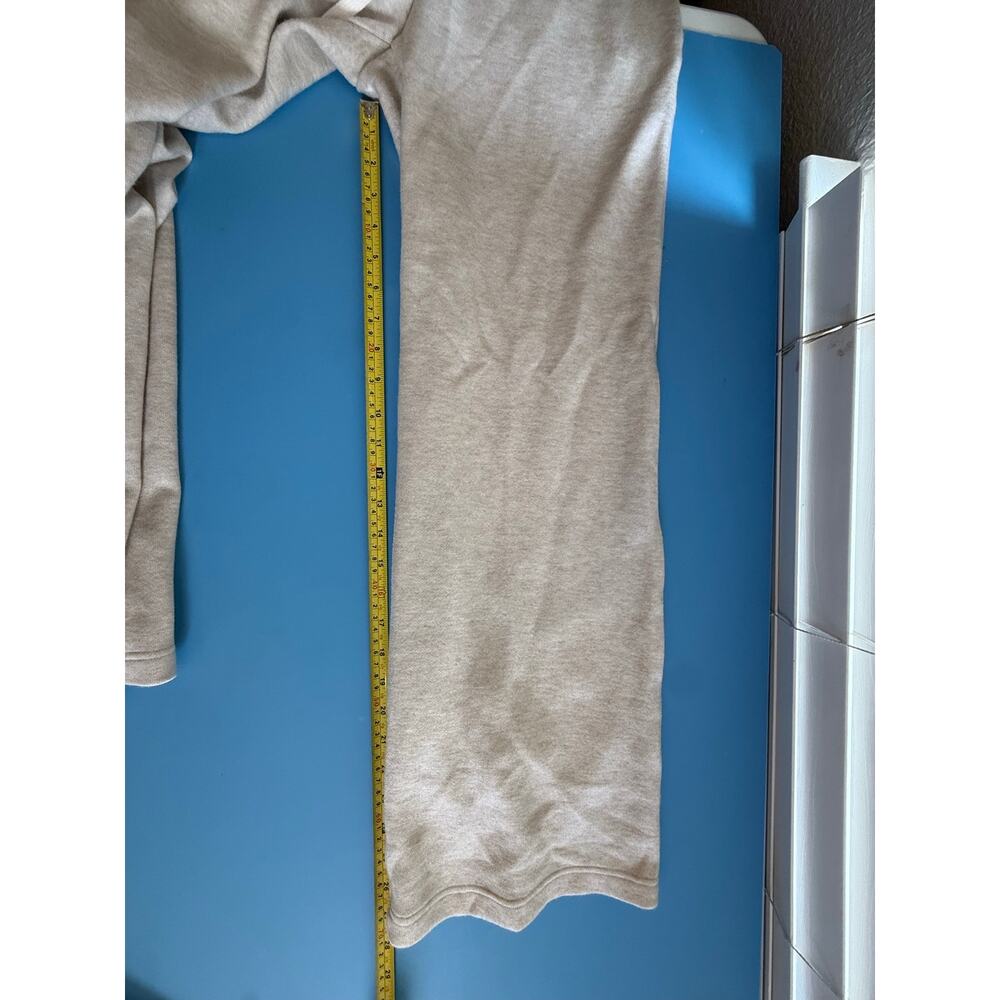 OGL Womens Move Wide Leg Pants Large Cream Knit Drawstring Casual Lounge Comfy - Picture 5 of 9